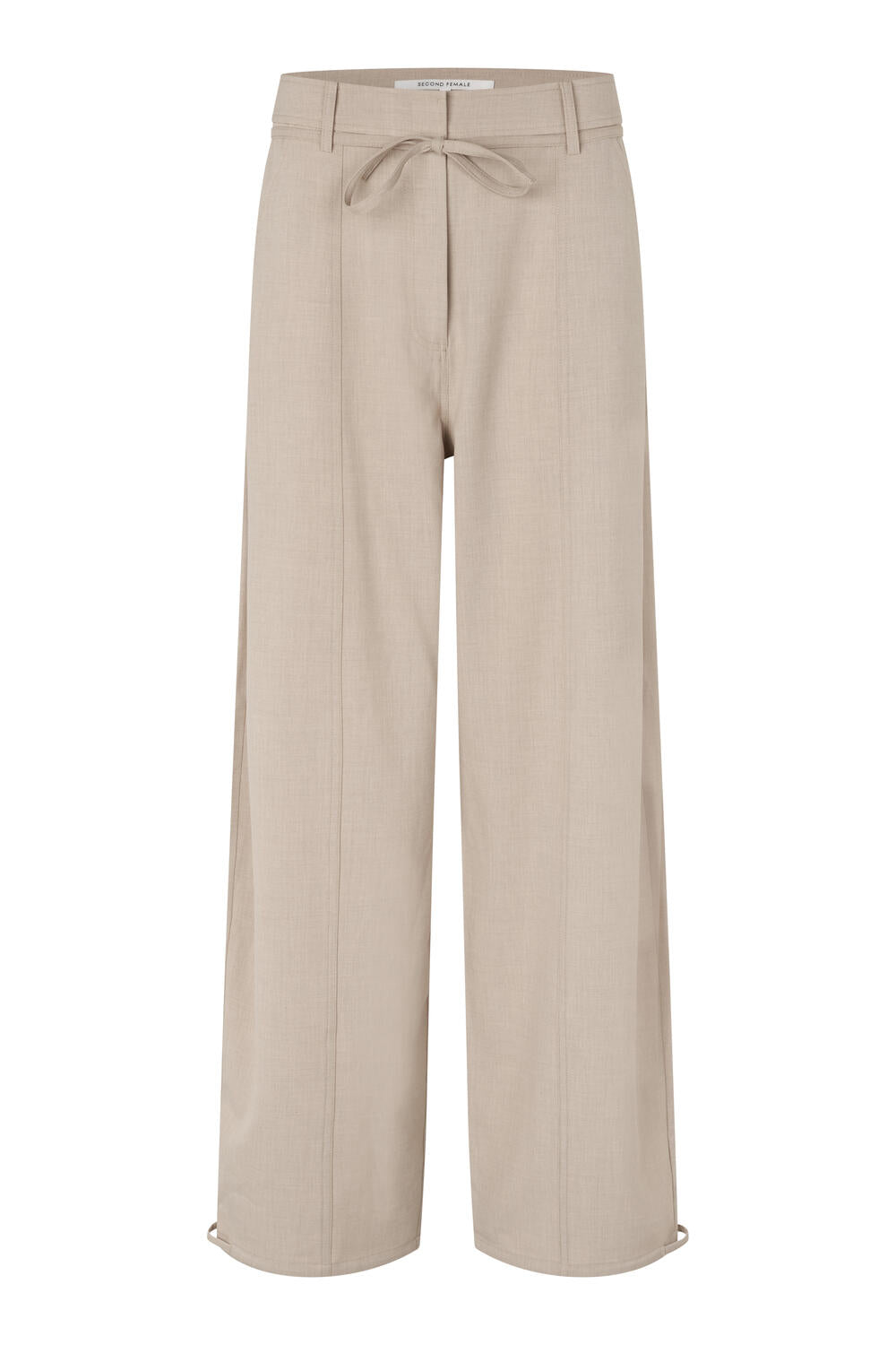 Zoie bukser - Light Beige Melange